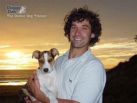 Image of Online Dog Trainer Doggy Dan with his puppy Moses