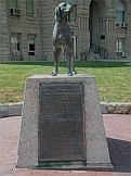 Man's Best Friend - the Monument to Old Drum in the town of Warrensburg, Missouri