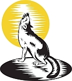 Why do dogs howl - wolf howling at the moon